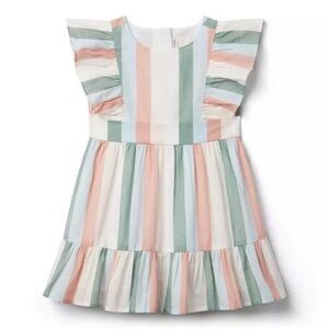 NEW WOT Janie&Jack Striped Ruffle Dress